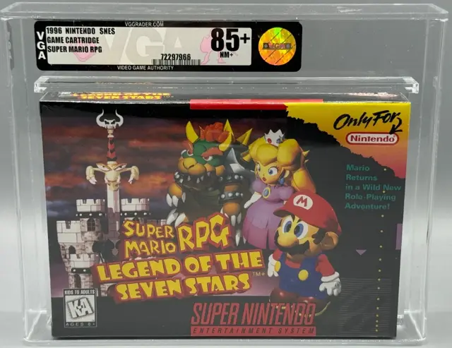Super Mario RPG Legend Seven Stars Super Nintendo SNES Sealed New VGA 85+ Graded